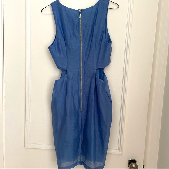Blue Cut-Out Dress - Picture 4 of 4